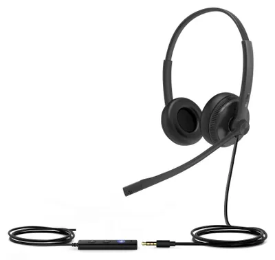 Obrázek produktu pro Yealink UH34 SE Lite Dual Teams, Kabel, 20 - 20000 Hz, Kancelář / call centrum, 118 g, Sluchátka s mikrofonem, Černá