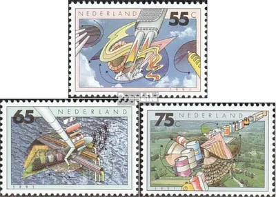 Produktbild von Briefmarken Niederlande 1991 Mi 1396-1398 (kompl.Ausg.) postfrisch Umweltschutz