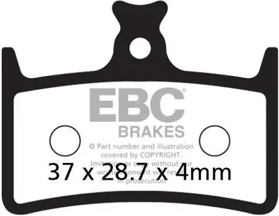Obrázok produktu pre CFA647 - Brzdové doštičky pre bicykle (organické) EBC Brakes