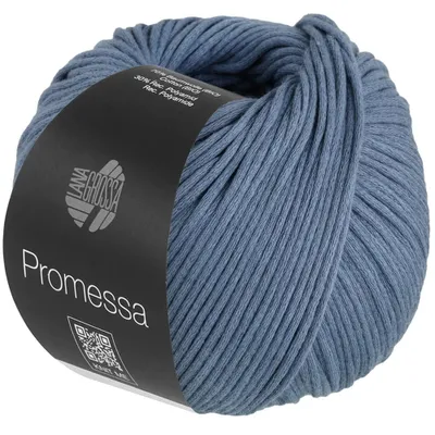 Produktbild von Lana Grossa PROMESSA 50 g weich gefülltes Schlauchgarn 125 m, Farbe:020 - Graublau