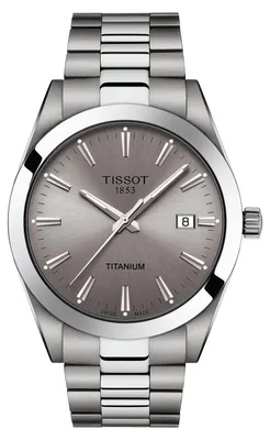 Obrázek produktu pro Pánské hodinky Tissot Gentleman, model T127.410.44.081.00, průměr pouzdra 40 mm, nerezová ocel, šedý ciferník