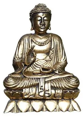 Meditations-Buddha aus Harz, wetterfest, 24 cm, Feng-Shui-Deko