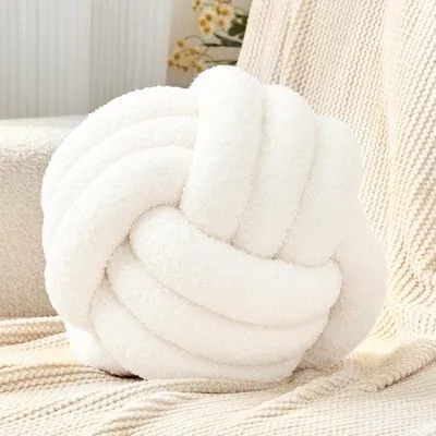 Productafbeelding van Famanu Kussen Set - Rond, 28 cm, Gemaakt van hoogwaardige materialen, Wasbaar