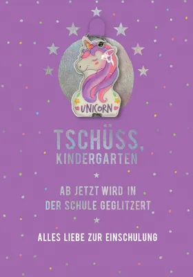 Produktbild von CACTUS Schulanfangs-Grußkarte "Einhorn"