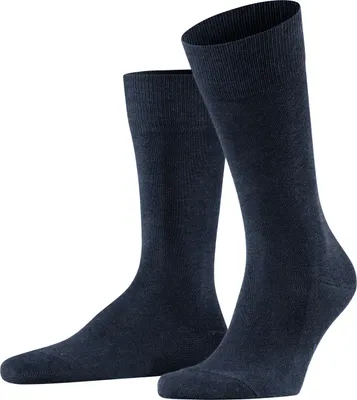 Produktbild von FALKE Herren Socken - Family SO, Allrounder Strümpfe, Uni, Baumwollmischung Blau 43-46