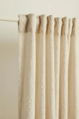 Produktbild von DREAMY Bouclé Vorhang 140x270 cm Beige – halbverdunkelnd, Bandaufhängung