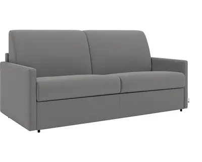 Produktbild von Vente-unique CALIFE, Sofabett, Wohnzimmer, Grau, 3 Sitz(e), Grau, Stoff