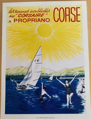 Zdjęcie produktu dla Propriano / Le Corsaire – Korsyka – plakat 30 x 40 cm