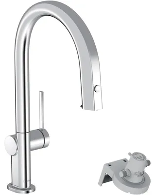 Zdjęcie produktu dla Hansgrohe Aqittura M91 - Bateria zlewozmywakowa z wyciąganą wylewką i głowicą filtrującą, chrom 76803000