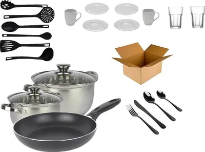 Produktbild von Haushalt Starterset "Single" - Wohneinrichtung Starterpaket - Einrichtungspaket