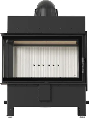 Immagine prodotto di KRATKI LUCY 14 kW inserto per stufa a legna ad angolo sinistro Ø200 set di installazione