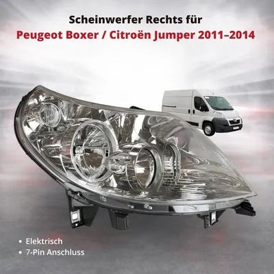 Produktbild von Scheinwerfer Frontscheinwerfer Rechts für Peugeot Boxer / Citroën Jumper 2011–2014 | elektrisch | OEM 1606926880