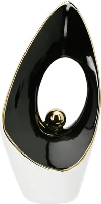 Immagine prodotto di Gilde Dekoobjekt, "Inside", Keramik, weiß, VE 2, L. 10 cm, B. 16 cm, H. 28 cm 58425 4063387584255