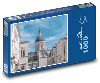 Produktbild von Puzzle 1000 Historische Stadt mit Kathedrale - martinpuzzle