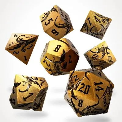 Produktbild von Dice - Metal - 7-Die Set - Ancient Cuprem