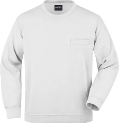 Produktbild von Klassisches Sweatshirt mit Brusttasche white, Gr. S