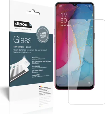 Obrázek produktu pro 2x ochranná fólie pro Oppo Reno3 - Anti-Shock 9H Film dipos Glass Plastic Glass