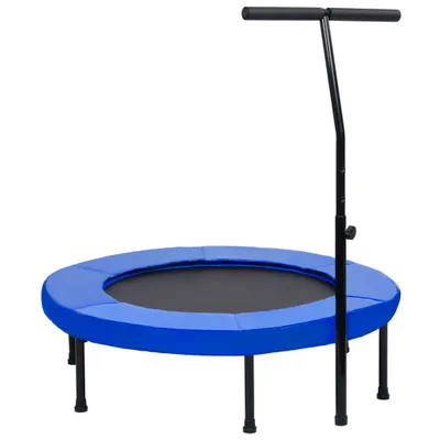 Zdjęcie produktu dla Trampolina fitness z uchwytem i podkładką zabezpieczającą 102 cm