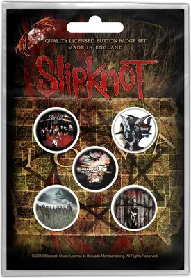 Obrázek produktu pro Slipknot - alba - sada 5 špendlíků - plast, kov RO2448 (jedna velikost) (barevné)