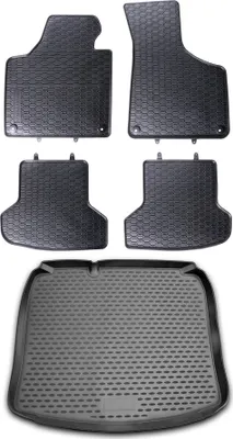 Produktbild von Gummi Kofferraumwanne + Fußmatten Set für Audi A3 8P + 8PA, Bj. -10/2012