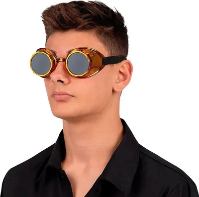Obrázek produktu pro Dětské brýle ve stylu steampunk – černé, jedna velikost
