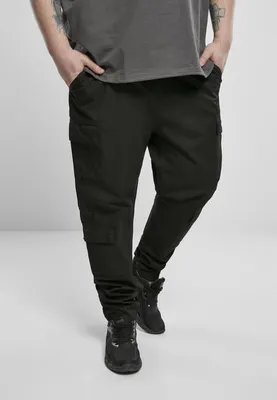 Zdjęcie produktu dla Spodnie Urban Classics Tapered Double Cargo Pants czarne - 36