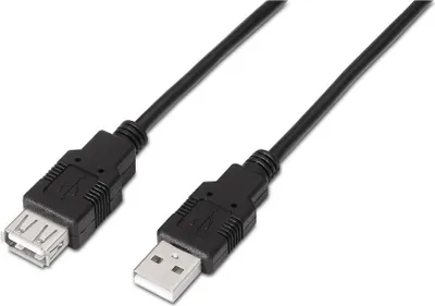 Productafbeelding van AISENS A101-0017, 3 meter, USB A, USB A, USB 2.0, zwart