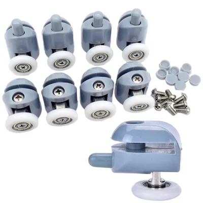 Zdjęcie produktu dla Rolka rolki komplet rolek do kabiny prysznicowej 8 szt 22 mm rolki do drzwi prysznicowych górne dolne pojedyncze