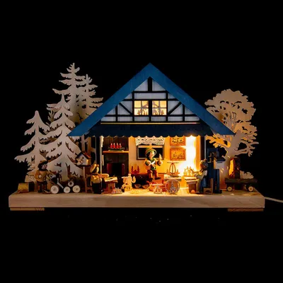 Produktbild von 3D-Schwibbogen Kunsthandwerkerstübchen (43x30cm) von RATAGS Holzdesign