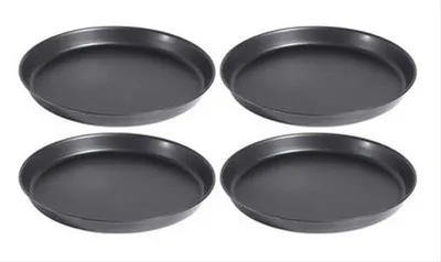 Produktbild von Pizzablech rund Ø 32 cm mit gebördeltem Rand 4 Stück