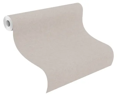 Produktbild von Rasch Tapete | Kollektion Bambino XIX | 252859 | Vliestapete | Einfarbig | 0.53 x 10.05 m | Grau | Wohnzimmer | Flur | Büro | Küche | Wohnräume
