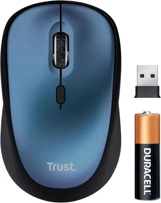 Produktbild von Yvi+ Leise Kompakte Funkmaus,Nachhaltiges Design, 800-1600 DPI, für Rechts & Linkshänder, Verstaubarer USB Mikroempfänger,für Laptop, PC, Desktop, Mac