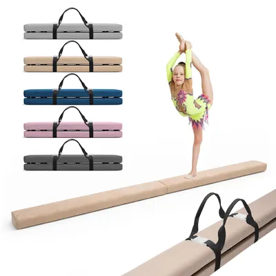 Produktbild von MAMOI® Schwebebalken für zuhause, Balancierbalken für kinder, Balken turnen klappbar, Turngeräte indoor, Balancieren und Turnbalken, Gymnastic bar