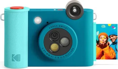 Produktbild von Kodak Smile+, 50,8 x 76,2 mm, Blau, Filter, MicroSD (TransFlash), 5 MP, Auto