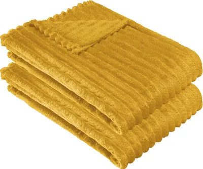 Produktbild von Erwin Müller Wohndecke Aosta" 2er-Pack ocker 150x200 cm"