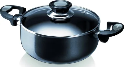 Image de Faitout anti adhésif 24cm avec couvercle anthracite - Beka - 13071244 - pro induc anthracite
