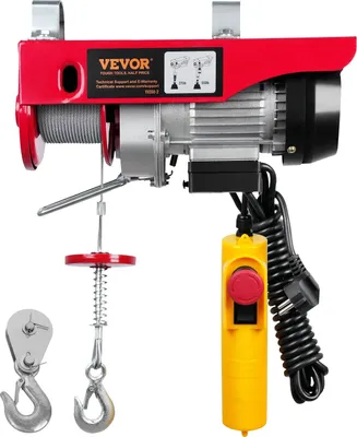 Immagine prodotto di Martinetto elettrico ad argano, capacità di carico 250 kg, motore 510W, cablato 250 kg