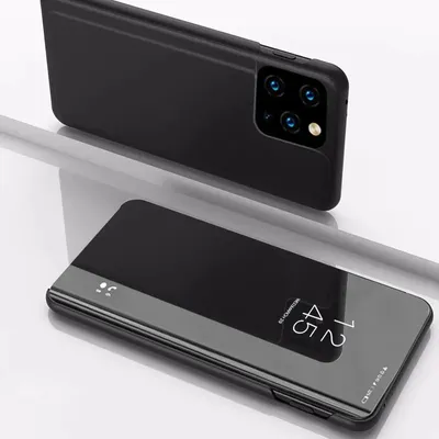 Produktbild von Handyhülle für Apple iPhone 14 Plus Smart Cover Schutzhülle Clear View Case Schwarz