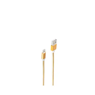 Obrázok produktu pre shiverpeaks BS14-50046, 0,9 m, Lightning, USB A, Samec, Samec, Zlato