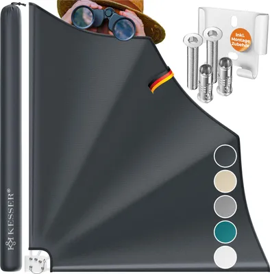 Produktbild von KESSER® Balkonfächer klappbar mit Wandhalterung | 140x140cm |  Sichtschutz Balkon Windschutz |  Balkonsichtschutz |  Seitenmarkise |  witterungsbeständig | inkl. Montagematerial |