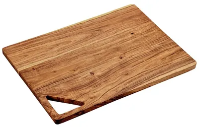 Schneidebrett Akazienholz 40x30x1,5 cm braun