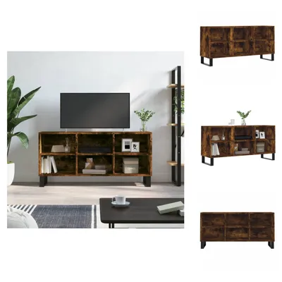 Produktbild von vidaXL TV-Schrank Räuchereiche 103,5x30x50 cm Holzwerkstoff - TV-Möbel