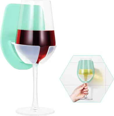 Produktbild von Weinbecherhalter, Weinzubehör. Bier, ein Saugnapfhalter mit starker Saugkraft, wird für Badezimmer, Dusche, Heimdekoration, Weinhalter, Dekoration, Geschenke, Geburtstage, Weinliebhaber, Weihnachten verwendet.