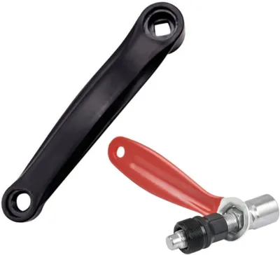 Productafbeelding van Fiets crankstelset van 170 mm met accessoires voor mountainbike