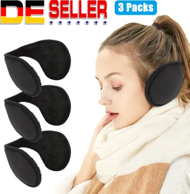 Produktbild von 3pcs Ohrenschützer Ohrenwärmer Ear Muffs Warm für Damen Herren Earband Einheitsgröße