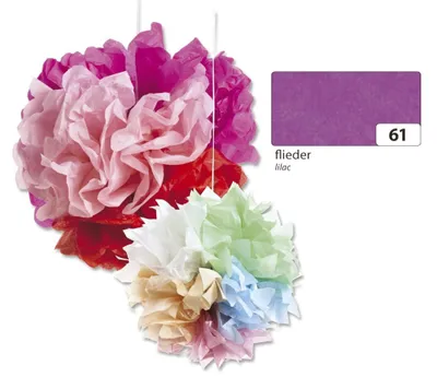 Obrázok produktu pre Folia 91061 Kvetinový hodváb - 50 x 70 cm, 5 listov, lila
