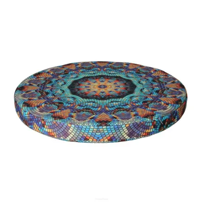 Produktbild von Bertoni RING, Rundes Stuhlkissen, Dekoratives wasserfestes Sitzkissen mit Muster, 40 cm x 4 cm Barcelona