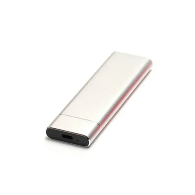 Produktbild von ZELURXX Dual-Protokoll SSD Gehäuse, NVME/NGFF SATA kompatibel, Type-C 10Gbps, Tragbares SSD Festplattengehäuse, 2TB Unterstützung, Silber