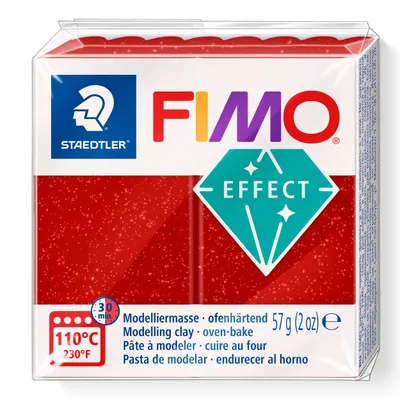 Immagine prodotto di FIMO 8020-202 Modelliermasse FIMO effect "Glitter" rot