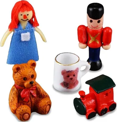 Immagine prodotto di Paese dei giocattoli in miniatura con personaggi e locomotiva